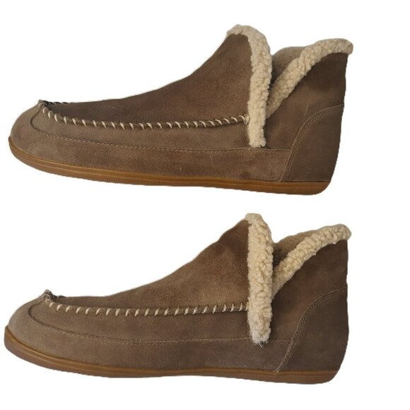 Blondo Serene Waterproof Leather Whipstitch Moccasin Slipper Bootie 9M - Picture 5 of 9